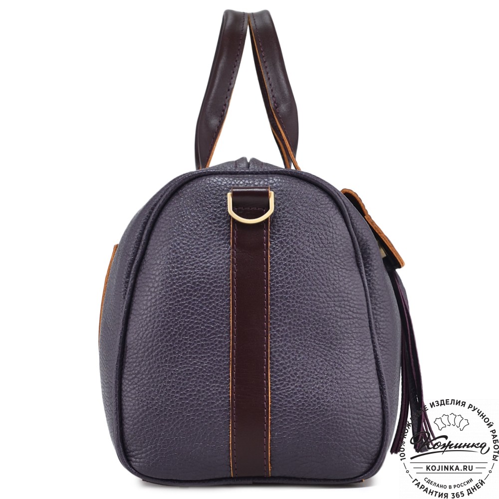 Женская кожаная сумка "Византия" (баклажан)